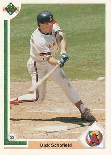 #169 Dick Schofield - California Angels - 1991 Upper Deck Baseball