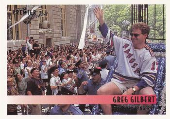 #169 Greg Gilbert - New York Rangers - 1994-95 O-Pee-Chee Premier Hockey
