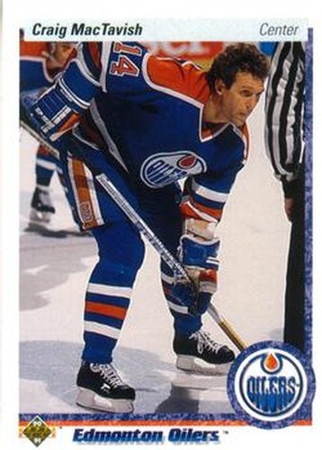 #169 Craig MacTavish - Edmonton Oilers - 1990-91 Upper Deck Hockey