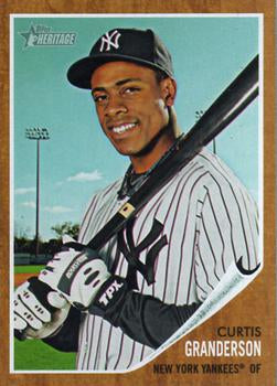 #169 Curtis Granderson - New York Yankees - 2011 Topps Heritage Baseball