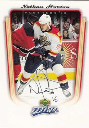 #169 Nathan Horton - Florida Panthers - 2005-06 Upper Deck MVP Hockey