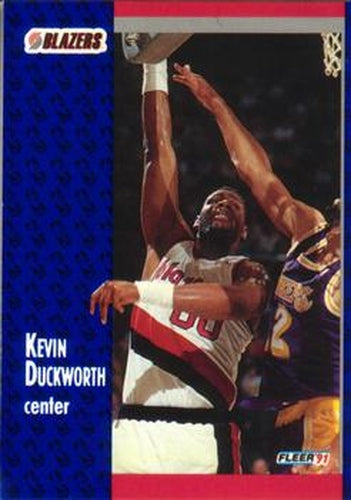 #169 Kevin Duckworth - Portland Trail Blazers - 1991-92 Fleer Basketball