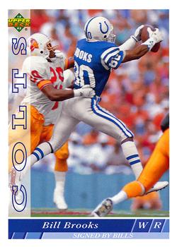 #169 Bill Brooks - Buffalo Bills - 1993 Upper Deck Football