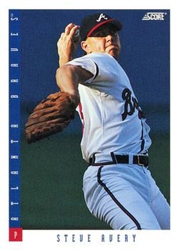 #169 Steve Avery - Atlanta Braves - 1993 Score Baseball