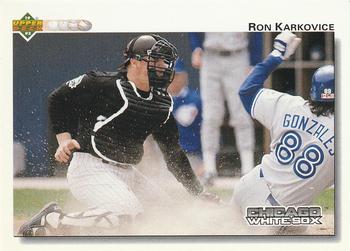 #169 Ron Karkovice - Chicago White Sox - 1992 Upper Deck Baseball