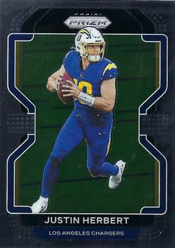 #169 Justin Herbert - Los Angeles Chargers - 2021 Panini Prizm Football