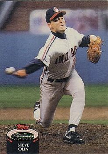 #169 Steve Olin - Cleveland Indians - 1992 Stadium Club Baseball