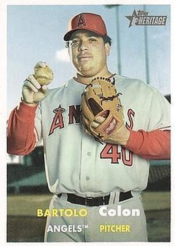 #169 Bartolo Colon - Los Angeles Angels - 2006 Topps Heritage Baseball