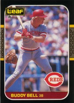 #169 Buddy Bell - Cincinnati Reds - 1987 Leaf Baseball