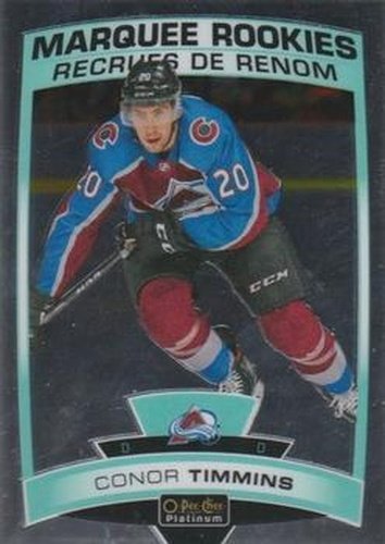 #169 Conor Timmins - Colorado Avalanche - 2019-20 O-Pee-Chee Platinum Hockey