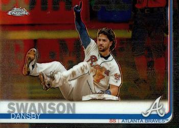 #169 Dansby Swanson - Atlanta Braves - 2019 Topps Chrome Baseball