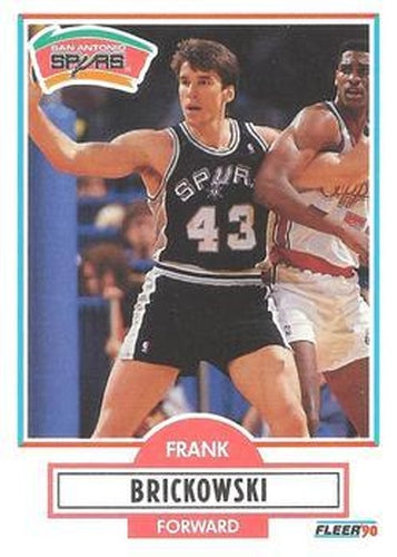 #169 Frank Brickowski - San Antonio Spurs - 1990-91 Fleer Basketball