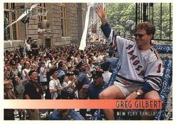#169 Greg Gilbert - New York Rangers - 1994-95 Topps Premier Hockey