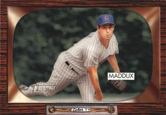 #169 Greg Maddux - Chicago Cubs - 2004 Bowman Heritage Baseball