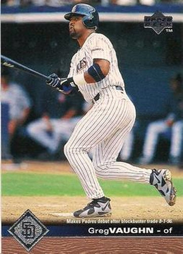 #169 Greg Vaughn - San Diego Padres - 1997 Upper Deck Baseball