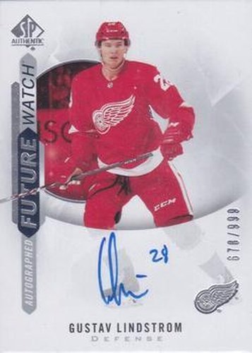 #169 Gustav Lindstrom - Detroit Red Wings - 2020-21 SP Authentic Hockey