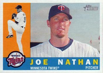 #169 Joe Nathan - Minnesota Twins - 2009 Topps Heritage Baseball