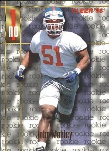 #169 John Mobley - Denver Broncos - 1996 Fleer Football