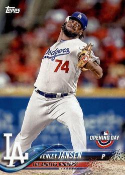 #169 Kenley Jansen - Los Angeles Dodgers - 2018 Topps Opening Day Baseball