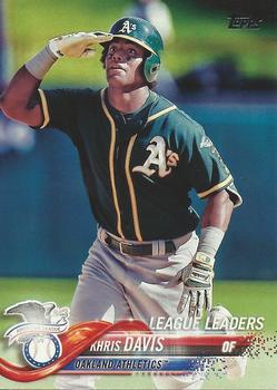 #169 Khris Davis - Oakland Athletics - 2018 Topps Baseball