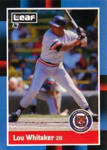 #169 Lou Whitaker - Detroit Tigers - 1988 Leaf Baseball