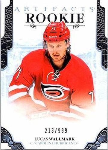 #169 Lucas Wallmark - Carolina Hurricanes - 2017-18 Upper Deck Artifacts Hockey
