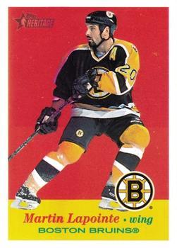 #169 Martin Lapointe - Boston Bruins - 2001-02 Topps Heritage Hockey