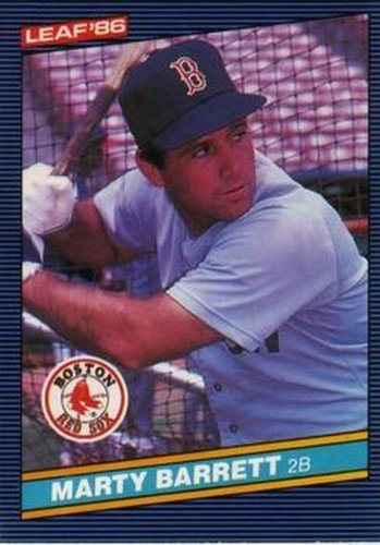 #169 Marty Barrett - Boston Red Sox - 1986 Leaf Baseball