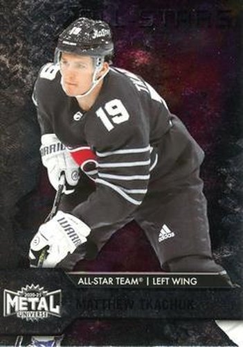 #169 Matthew Tkachuk - Calgary Flames - 2020-21 Skybox Metal Universe Hockey