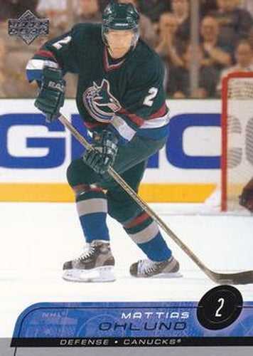 #169 Mattias Ohlund - Vancouver Canucks - 2002-03 Upper Deck Hockey