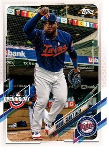 #169 Miguel Sano - Minnesota Twins - 2021 Topps Opening Day Baseball