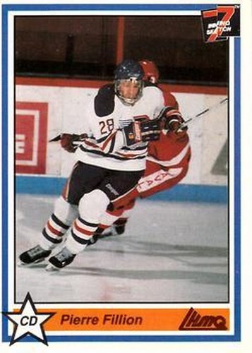 #169 Pierre Fillon - Trois-Rivieres Draveurs - 1990-91 7th Inning Sketch QMJHL Hockey