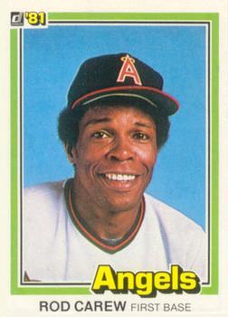 #169 Rod Carew - California Angels - 1981 Donruss Baseball