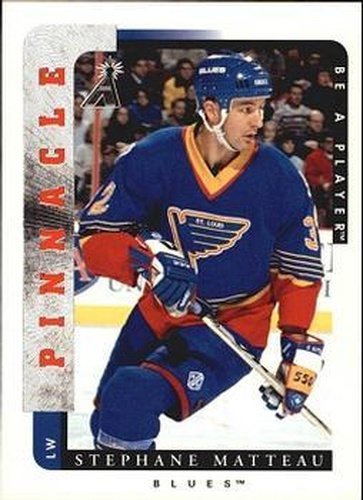 #169 Stephane Matteau - St. Louis Blues - 1996-97 Pinnacle Be a Player Hockey