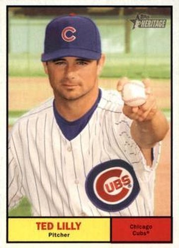 #169 Ted Lilly - Chicago Cubs - 2010 Topps Heritage Baseball