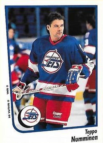 #169 Teppo Numminen - Winnipeg Jets - 1994-95 Panini Hockey Stickers