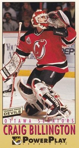 #169 Craig Billington - Ottawa Senators - 1993-94 Fleer PowerPlay Hockey