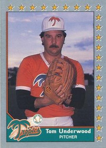 #169 Tom Underwood - West Palm Beach Tropics - 1990 Pacific Senior League Baseball