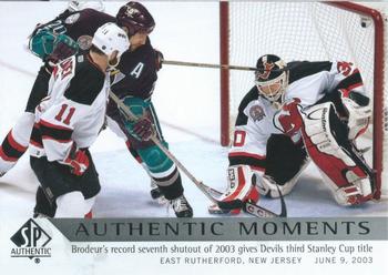 #169 Martin Brodeur - New Jersey Devils - 2012-13 SP Authentic Hockey