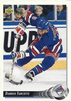 #169 Darren Turcotte - New York Rangers - 1992-93 Upper Deck Hockey