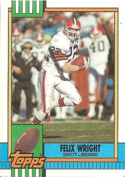 #169 Felix Wright - Cleveland Browns - 1990 Topps Football