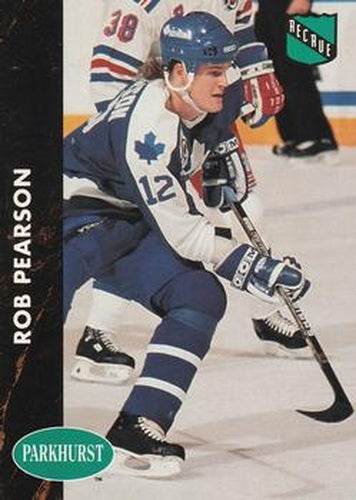#169 Rob Pearson - Toronto Maple Leafs - 1991-92 Parkhurst Hockey