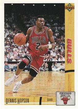 #169 Dennis Hopson - Chicago Bulls - 1991-92 Upper Deck Basketball