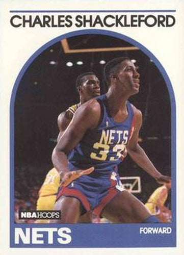 #169 Charles Shackleford - New Jersey Nets - 1989-90 Hoops Basketball