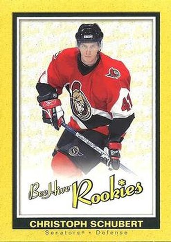 #169 Christoph Schubert - Ottawa Senators - 2005-06 Upper Deck Beehive Hockey