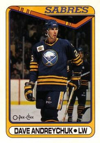 #169 Dave Andreychuk - Buffalo Sabres - 1990-91 O-Pee-Chee Hockey