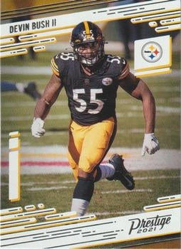 #169 Devin Bush II - Pittsburgh Steelers - 2021 Panini Prestige Football