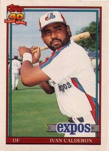 #16T Ivan Calderon - Montreal Expos - 1991 Topps Traded Baseball