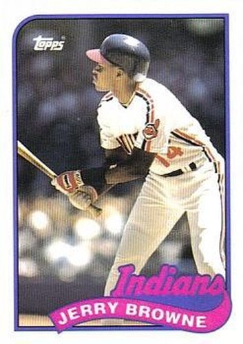 #16T Jerry Browne - Cleveland Indians - 1989 Topps Traded Baseball