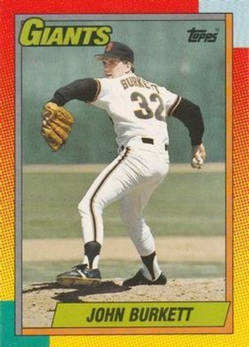#16T John Burkett - San Francisco Giants - 1990 Topps Traded Baseball